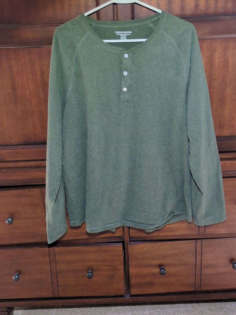 Amazon Essentials Long-sleeve T-Shirt in Olive Green - XL